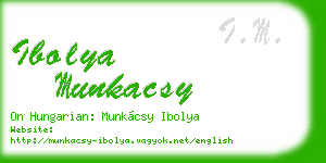 ibolya munkacsy business card